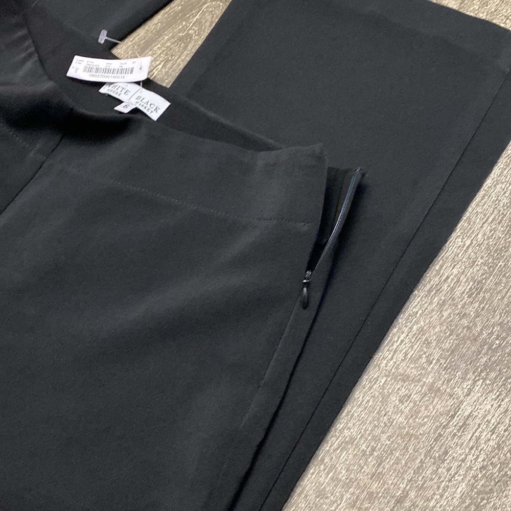 NEW White House black market trousers wide leg side zipper - Picture 5 of 10